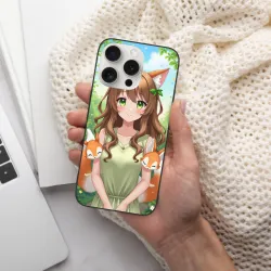 iPhone 15/Pro/Max Anime Girl Phone Case - Vibrant Forest Girl | OKOMALL