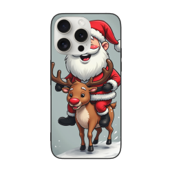 クリスマス鹿デザインのiPhone 15ケース - okomall
