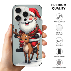 クリスマス鹿デザインのiPhone 15ケース - okomall