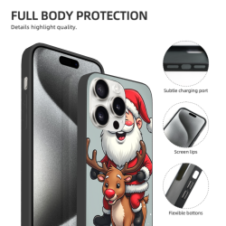 クリスマス鹿デザインのiPhone 15ケース - okomall