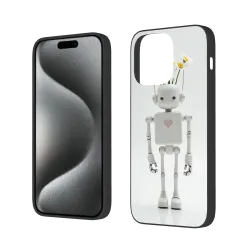 Custodia per iPhone 15/Pro/Max con design cartoon robot - OKOMALL