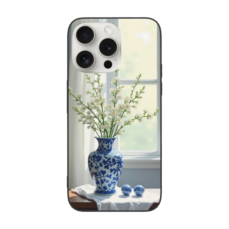 Custodia per iPhone 15/15 Pro/15 Pro Max con natura morta ad olio - okomall