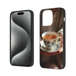 Custodia per iPhone 15/Pro/Max – Un Momento di Caffè Accogliente | OKOMALL