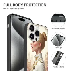 优雅肖像iPhone 15 Pro/Pro Max手机壳 - okomall