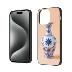 청화자기 iPhone 15 휴대폰 케이스 - 복고 동양풍 | OKOMALL