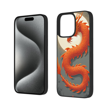 Dragon Pattern iPhone 15 Pro/Pro Max Case - okomall