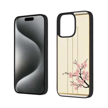 iPhone 15/Pro/Max用 桜柄ケース - okomall