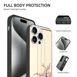 iPhone 15/Pro/Max用 桜柄ケース - okomall