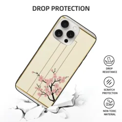 iPhone 15/Pro/Max用 桜柄ケース - okomall