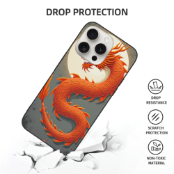 Dragon Pattern iPhone 15 Pro/Pro Max Case - okomall