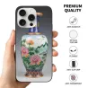 iPhone 15/Pro/Max 手機殼 - 盛開的牡丹花卉圖案 | okomall
