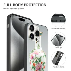iPhone 15 Pro/Pro Max ケース – 花柄イラスト | オコマール
