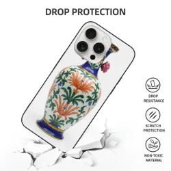 iPhone 15/15 Pro/15 Pro Max ケース - 華やかな花柄 | okomall