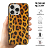 Леопардовый чехол для iPhone 15 Pro/Pro Max - okomall