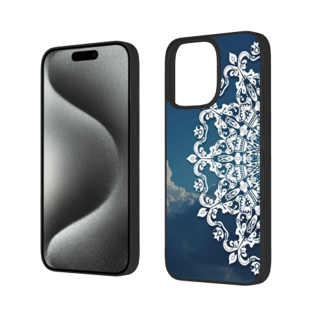 iPhone 15/Pro/Max 曼陀羅花紋手機殼 - okomall