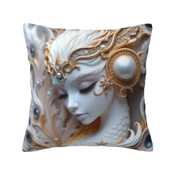 Housse de coussin en peluche de sirène de rêve - Okomall