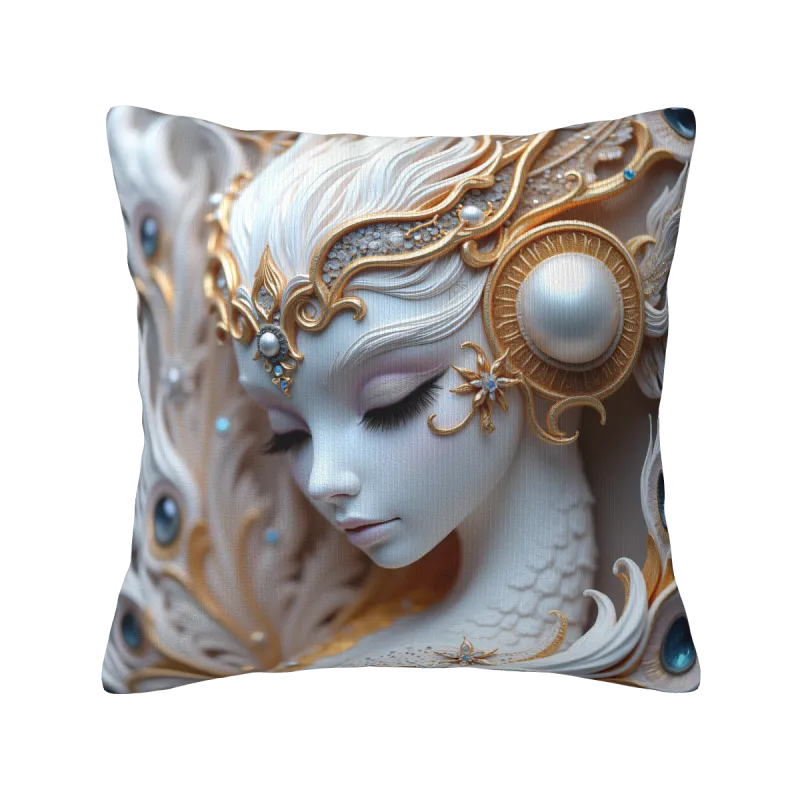Housse de coussin en peluche de sirène de rêve - Okomall