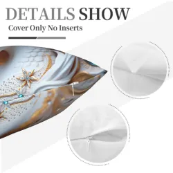 Housse de coussin en peluche de sirène de rêve - Okomall