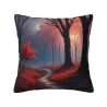숲 안개 플러시 쿠션 커버 - 18x18인치 | OKOMALL