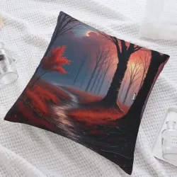 숲 안개 플러시 쿠션 커버 - 18x18인치 | OKOMALL