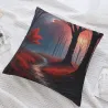 森林迷霧毛絨抱枕套 - 18x18英寸 | OKOMALL