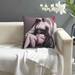 Mysterious Beauty Plush Pillow Cover - Okomall