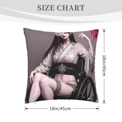 Mysterious Beauty Plush Pillow Cover - Okomall