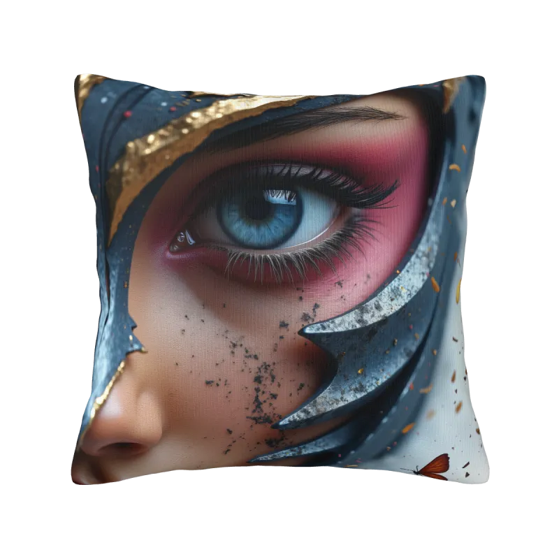 Abstract Portrait Plush Pillow Cover - Okomall
