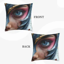 Abstract Portrait Plush Pillow Cover - Okomall
