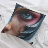 بطانية وسادة فروية بنمط صورة تجريدية - Okomall
