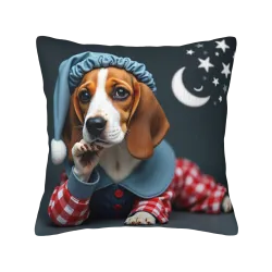 Housse de coussin en peluche Chien Corgi Adorable - Okomall