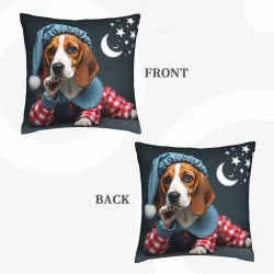 Housse de coussin en peluche Chien Corgi Adorable - Okomall