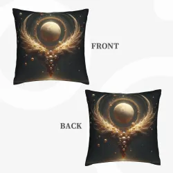 Housse de coussin en peluche 'Flux Stellaire' - Okomall
