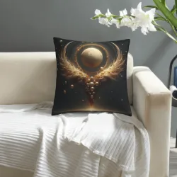 Federa cuscino in peluche 'Via Lattea' - Okomall