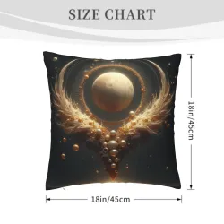 Housse de coussin en peluche 'Flux Stellaire' - Okomall