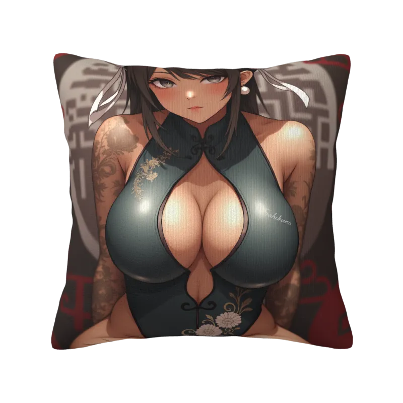 Housse de Coussin Anime Fille en Peluche - Okomall