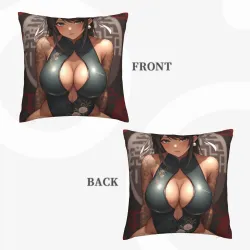Housse de Coussin Anime Fille en Peluche - Okomall