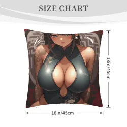 Anime-Mädchen Plüschkissenbezug - Okomall