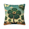 科技森林毛絨抱枕套 - 18x18英寸 | Okomall