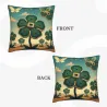 Copertura cuscino in peluche a tema Foresta Tecnologica - 18x18 pollici | Okomall