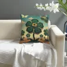 Copertura cuscino in peluche a tema Foresta Tecnologica - 18x18 pollici | Okomall