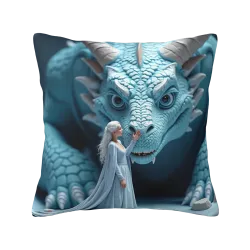 Funda de cojín de peluche de la Reina de las Nieves - Okomall