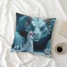 Housse de coussin en peluche Reine des Neiges - Okomall
