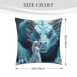 Housse de coussin en peluche Reine des Neiges - Okomall