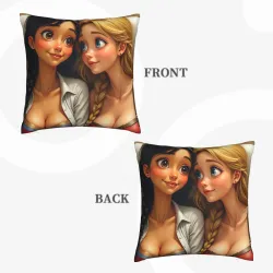 Housse de Coussin Peluche Personnages de Dessin Animé Jolis - Okomall
