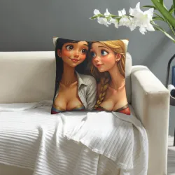Cute Cartoon Character Plush Pillow Cover - Okomall