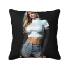 Stylish Girl Plush Pillow Cover - Okomall