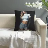 Stylish Girl Plush Pillow Cover - Okomall