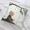 禅(ぜん)をテーマにした小さな僧侶(そうりょ)のплюшевая подушка - Okomall