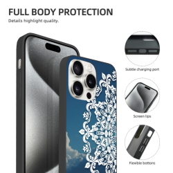 iPhone 15/Pro/Max 曼陀羅花紋手機殼 - okomall